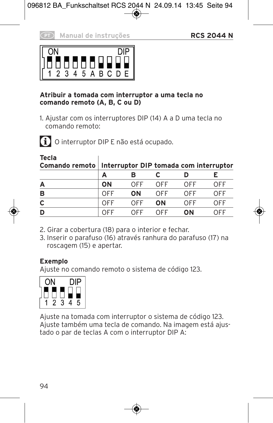 Brennenstuhl Remote Control Set RCS 2044 N Comfort User Manual | Page 94 / 108