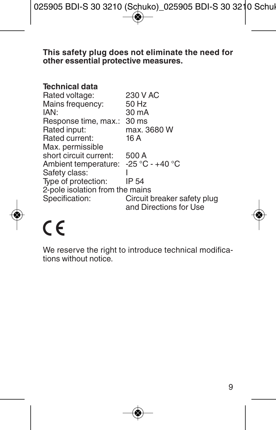 Brennenstuhl Garant S Bretec FI IP44 cable reel 40m H07RN-F 3G1,5 User Manual | Page 9 / 40