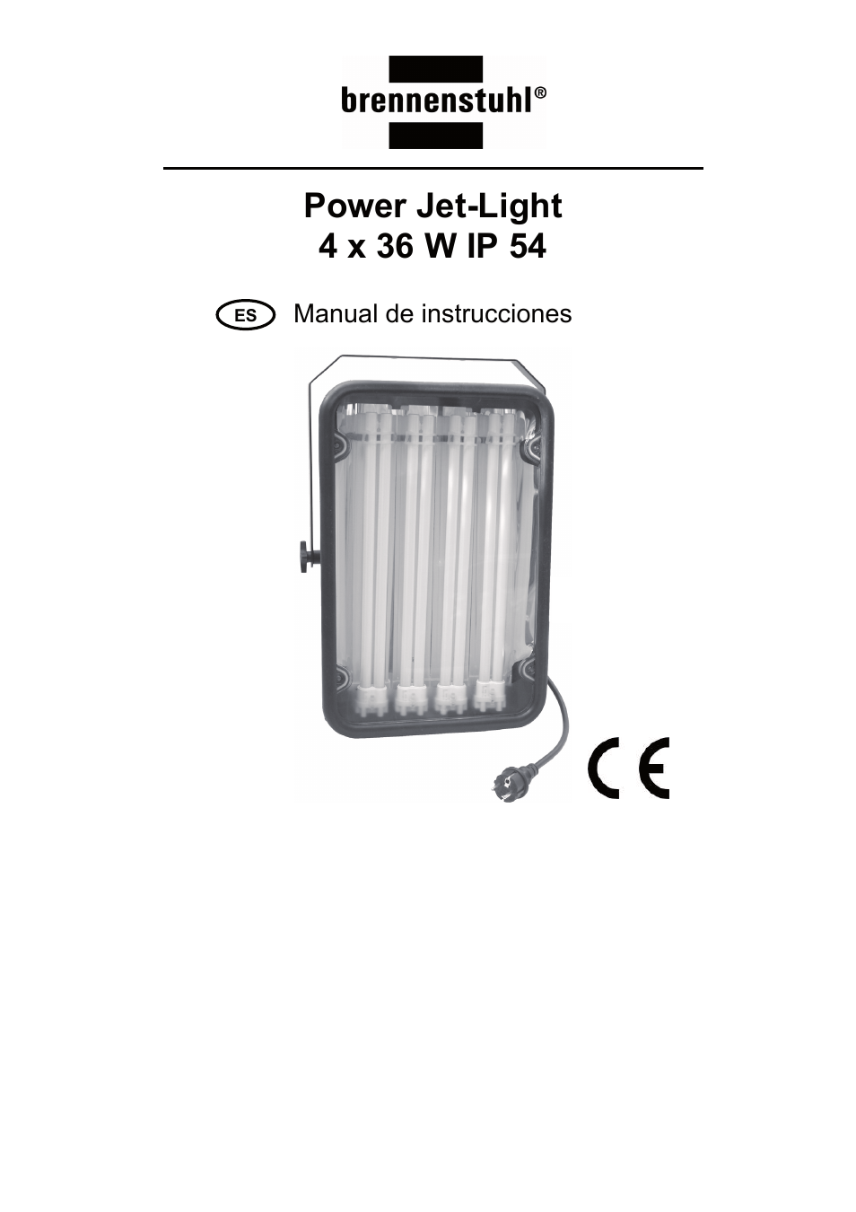 Manual de instrucciones | Brennenstuhl Power Jet-Light 4 x 36 Watt IP54 spotlight with steel frame 5m H07RN-F 3G1,5 4x2920lm Energy efficiency class A User Manual | Page 27 / 36