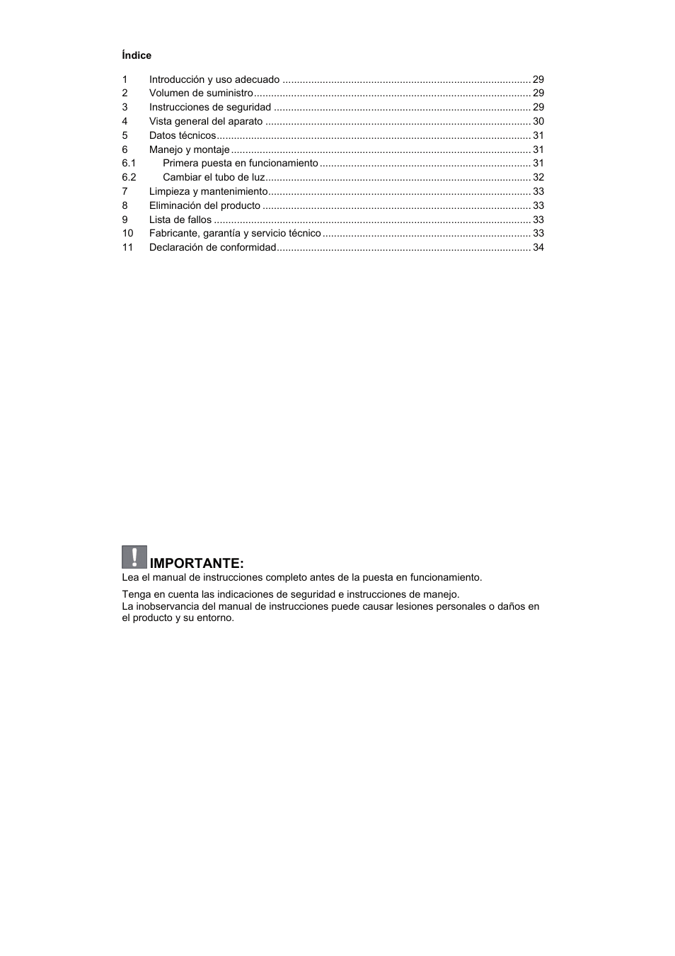 Importante | Brennenstuhl Power Jet-Light 4 x 36 Watt IP54 spotlight with steel frame 5m H07RN-F 3G1,5 4x2920lm Energy efficiency class A User Manual | Page 28 / 36
