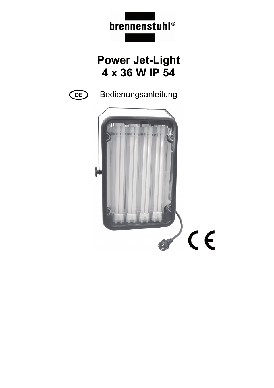 Bedienungsanleitung | Brennenstuhl Power Jet-Light 4 x 36 Watt IP54 spotlight with steel frame 5m H07RN-F 3G1,5 4x2920lm Energy efficiency class A User Manual | Page 3 / 36