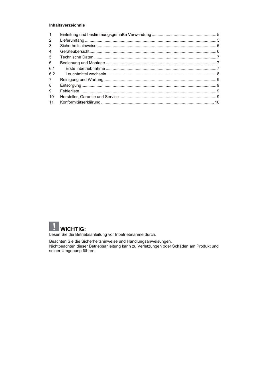 Wichtig | Brennenstuhl Power Jet-Light 4 x 36 Watt IP54 spotlight with steel frame 5m H07RN-F 3G1,5 4x2920lm Energy efficiency class A User Manual | Page 4 / 36