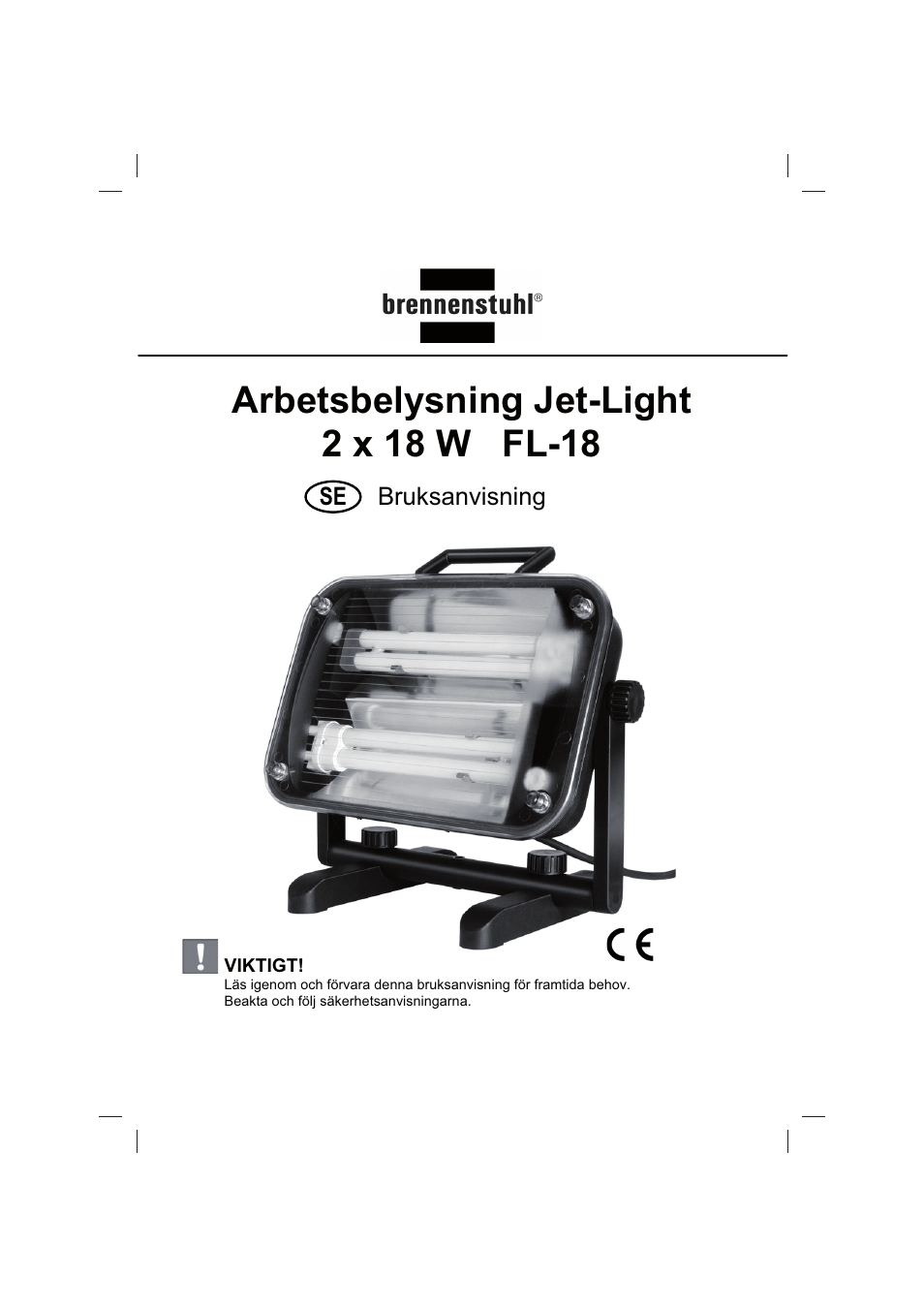 Bruksanvisning | Brennenstuhl Flat Light Jet-Light 36Watt IP44 5m H07RN-F 2x1,0 2x18W 2x1200lm Energy efficiency class B User Manual | Page 38 / 64