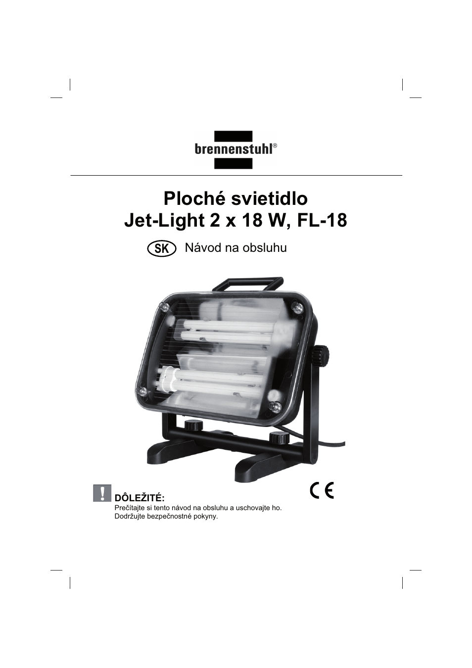 Návod na obsluhu | Brennenstuhl Flat Light Jet-Light 36Watt IP44 5m H07RN-F 2x1,0 2x18W 2x1200lm Energy efficiency class B User Manual | Page 58 / 64