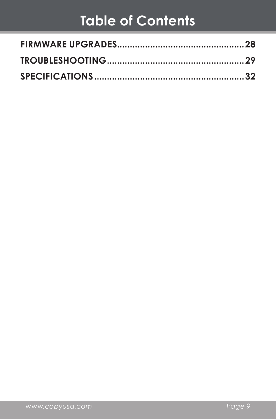 COBY electronic DP-240 User Manual | Page 9 / 33