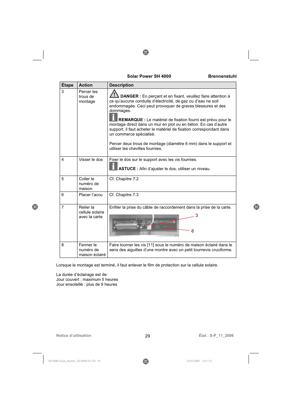 Brennenstuhl Illuminated House Number Solar Power SH 4000 User Manual | Page 29 / 104