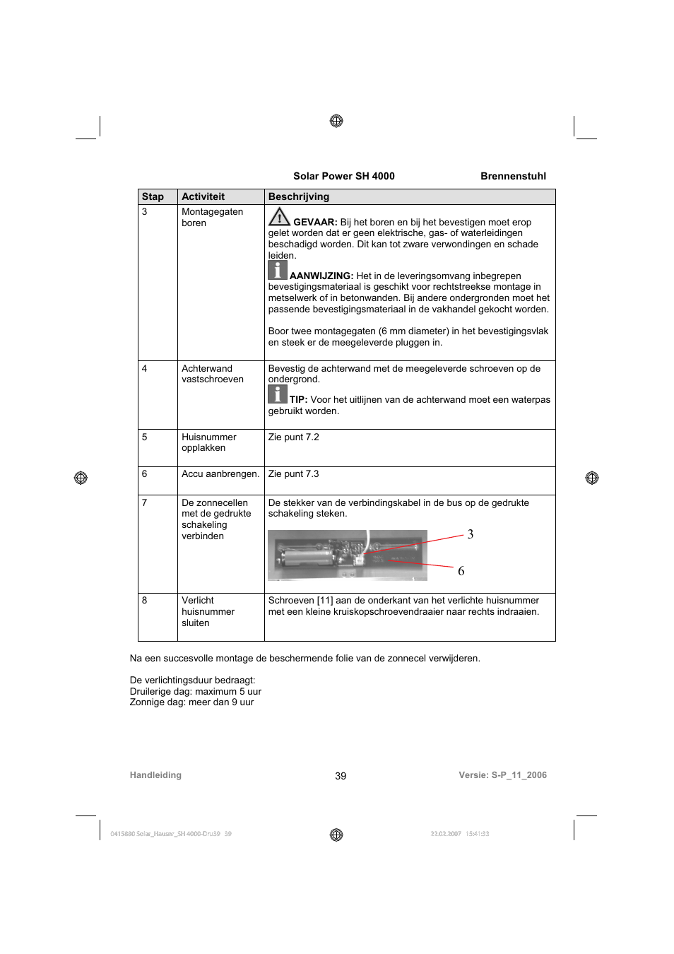 Brennenstuhl Illuminated House Number Solar Power SH 4000 User Manual | Page 39 / 104