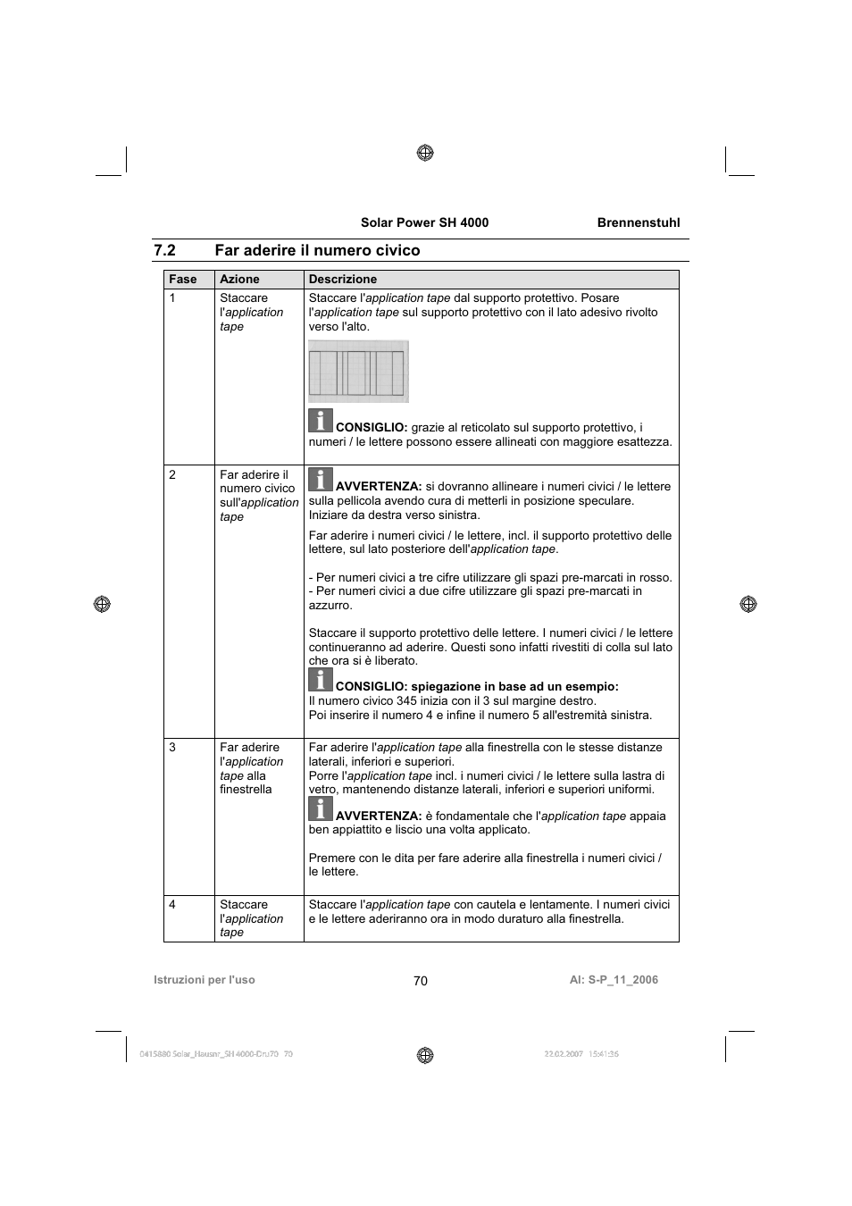 2 far aderire il numero civico | Brennenstuhl Illuminated House Number Solar Power SH 4000 User Manual | Page 70 / 104