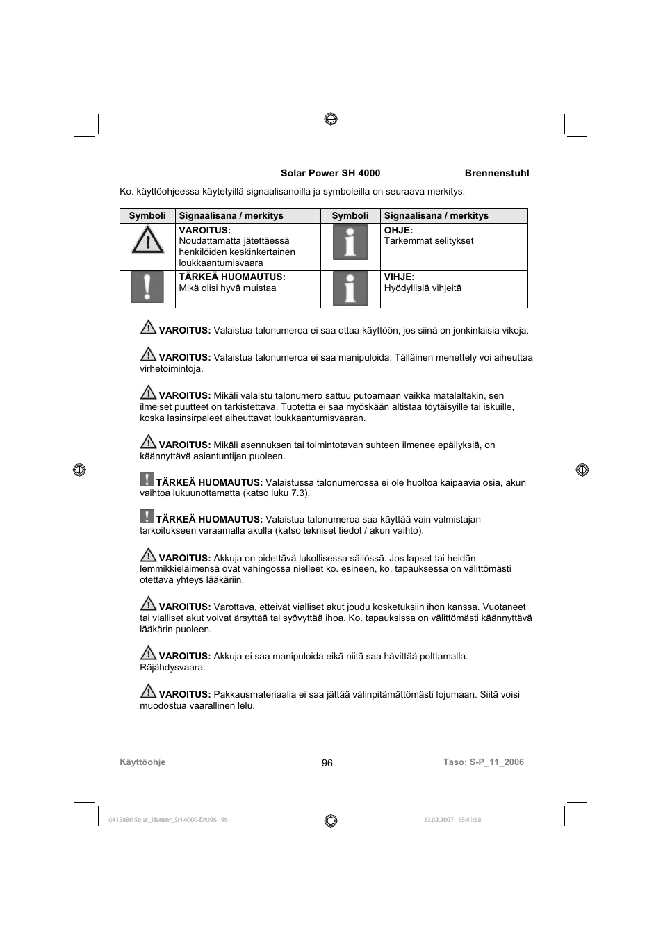 Brennenstuhl Illuminated House Number Solar Power SH 4000 User Manual | Page 96 / 104