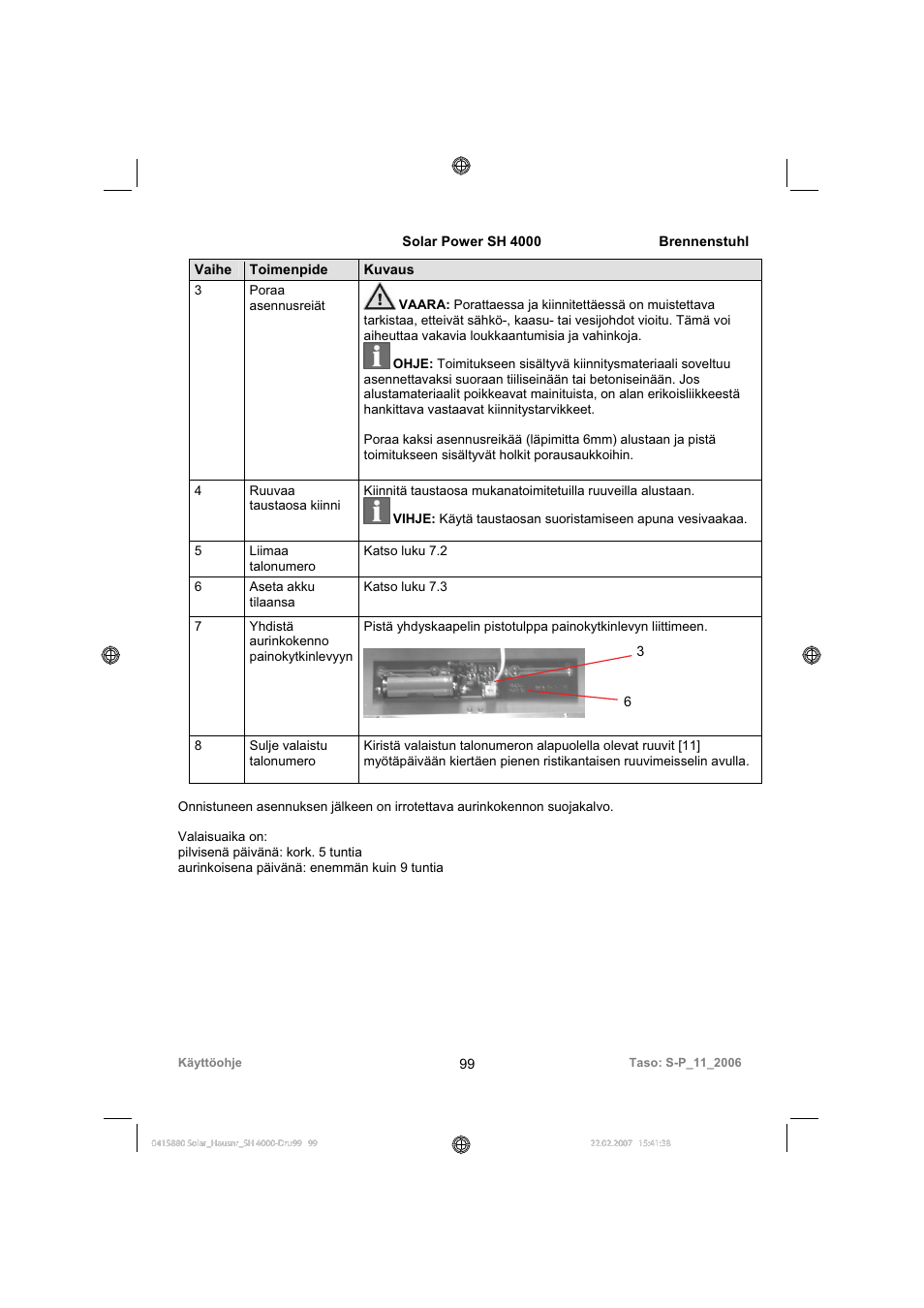 Brennenstuhl Illuminated House Number Solar Power SH 4000 User Manual | Page 99 / 104