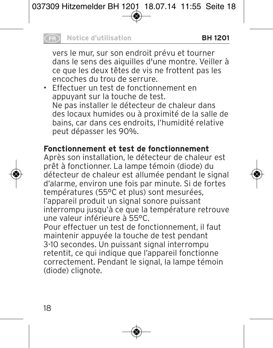 Brennenstuhl Heat Detector BH 1201 User Manual | Page 18 / 56