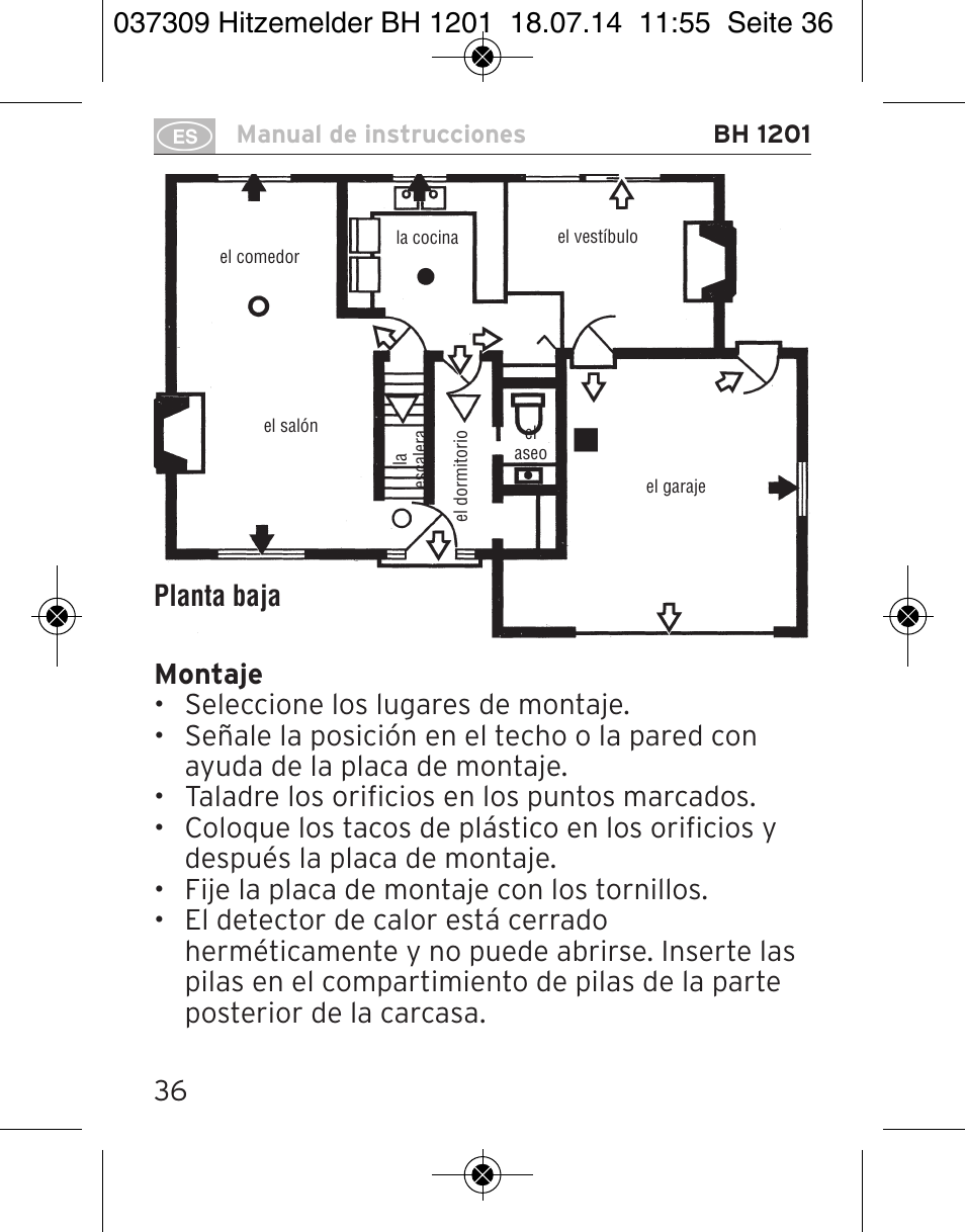 Brennenstuhl Heat Detector BH 1201 User Manual | Page 36 / 56