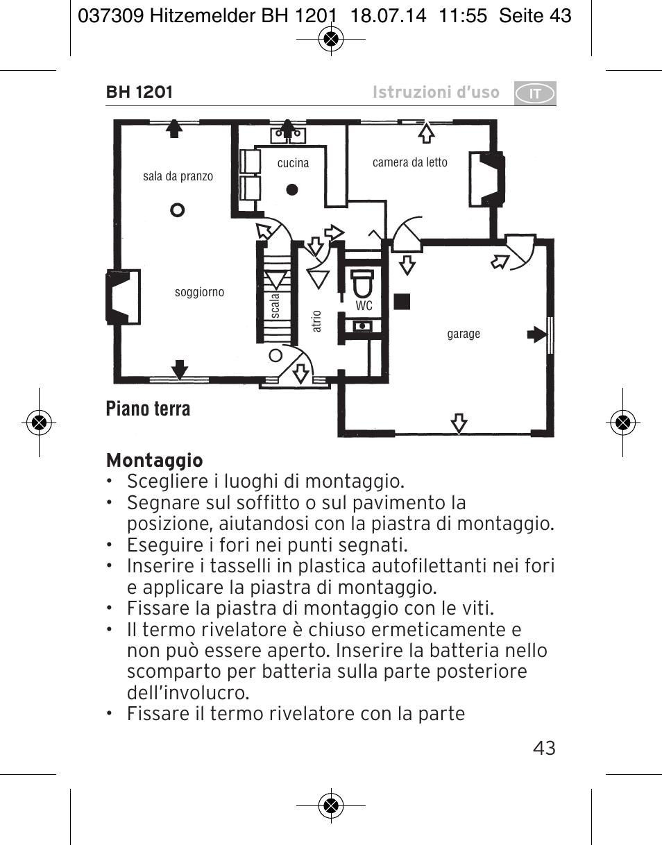 Brennenstuhl Heat Detector BH 1201 User Manual | Page 43 / 56