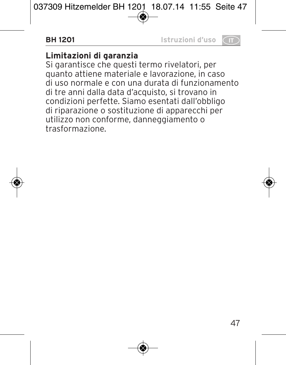 Brennenstuhl Heat Detector BH 1201 User Manual | Page 47 / 56