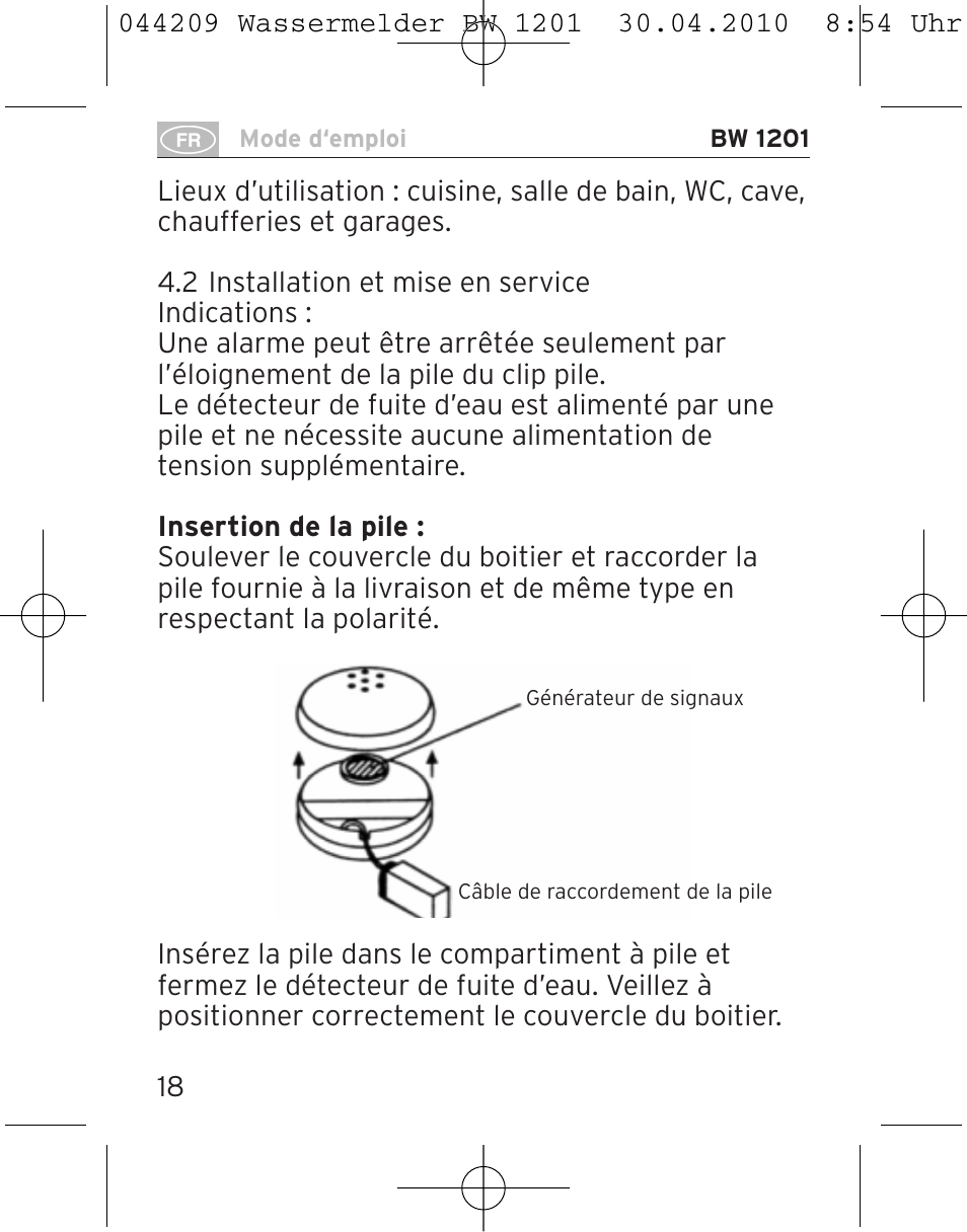 Brennenstuhl Water Detector BW 1201 User Manual | Page 18 / 56