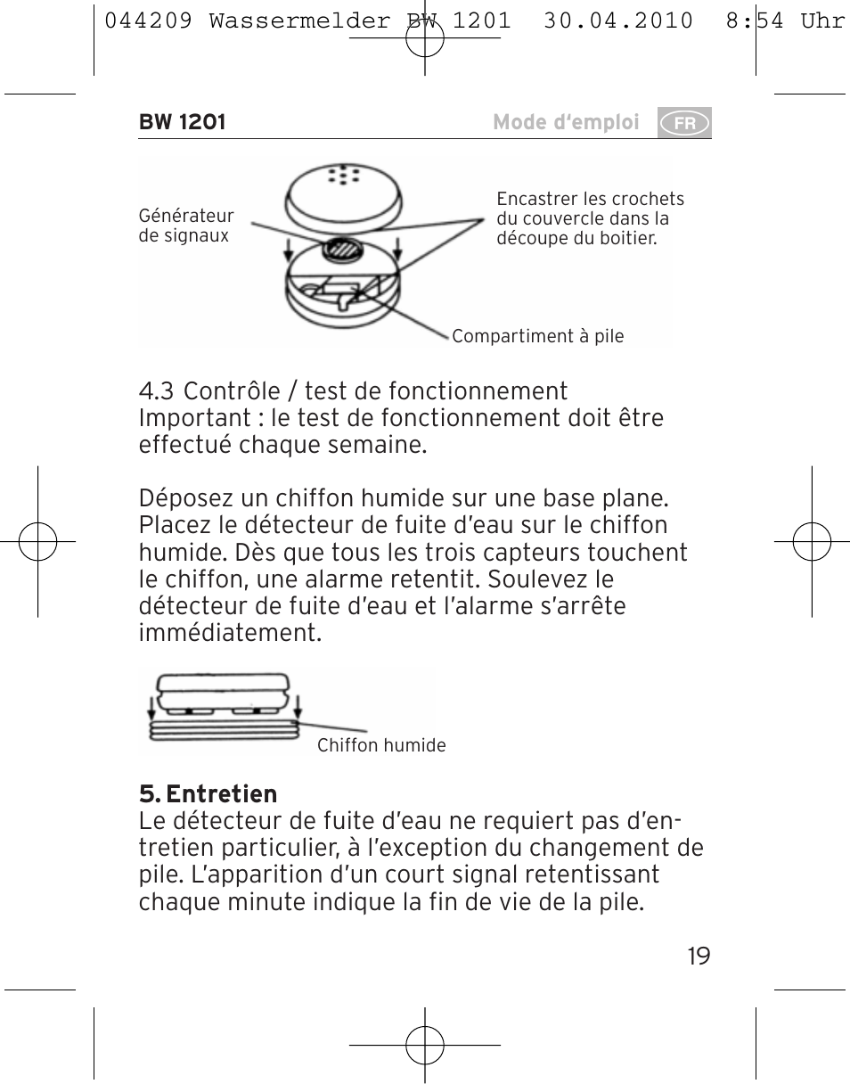 Brennenstuhl Water Detector BW 1201 User Manual | Page 19 / 56