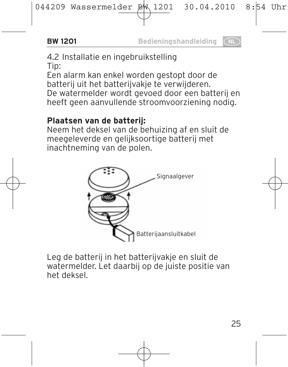 Brennenstuhl Water Detector BW 1201 User Manual | Page 25 / 56