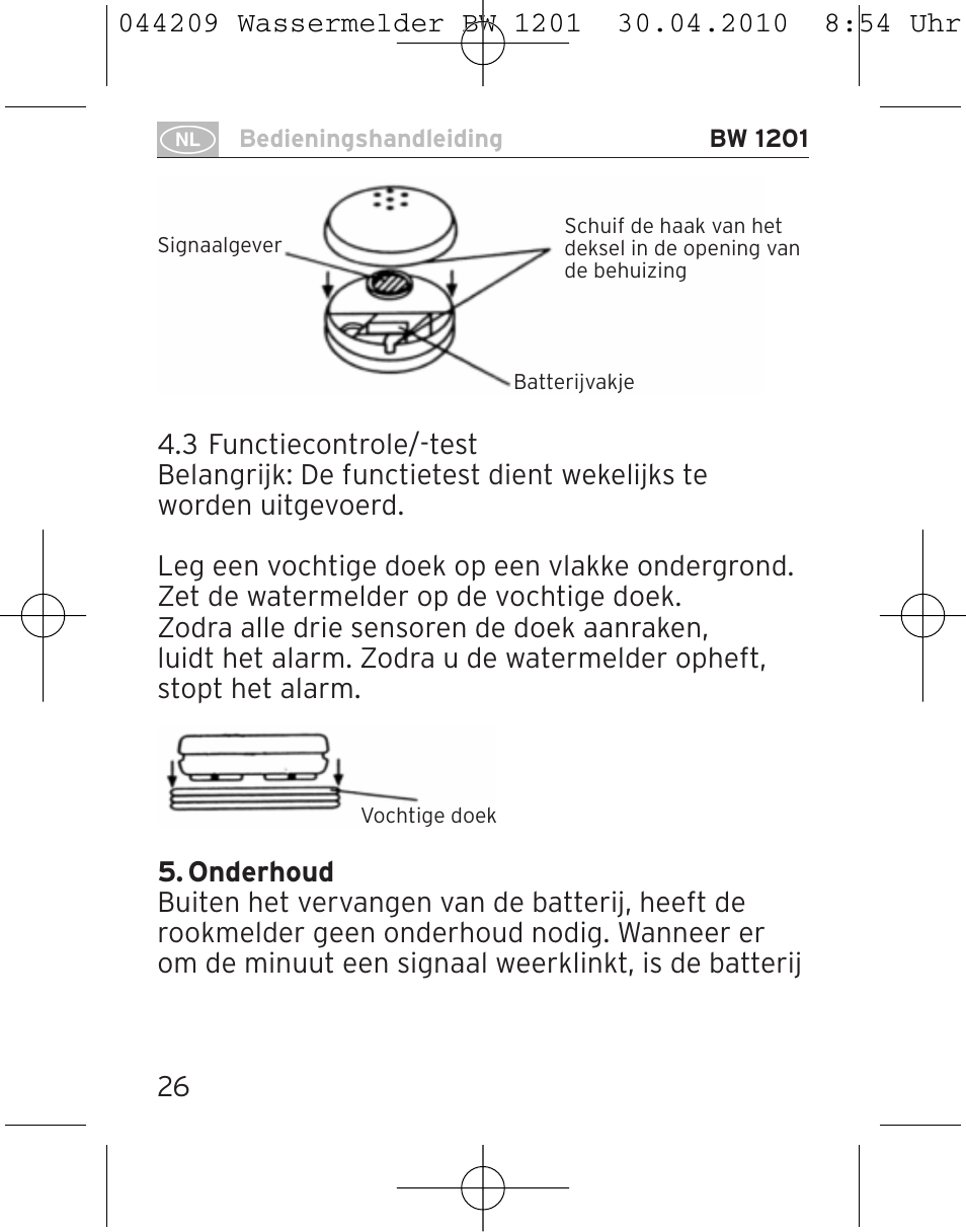 Brennenstuhl Water Detector BW 1201 User Manual | Page 26 / 56