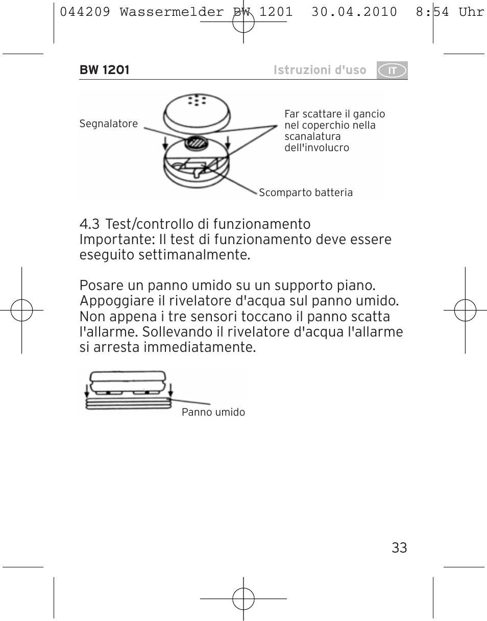 Brennenstuhl Water Detector BW 1201 User Manual | Page 33 / 56