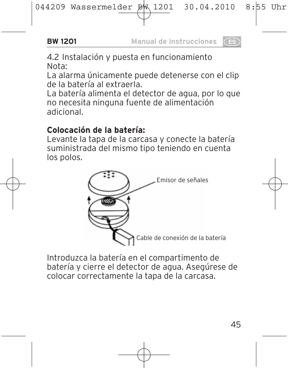 Brennenstuhl Water Detector BW 1201 User Manual | Page 45 / 56