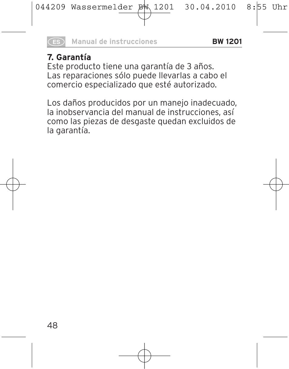 Brennenstuhl Water Detector BW 1201 User Manual | Page 48 / 56