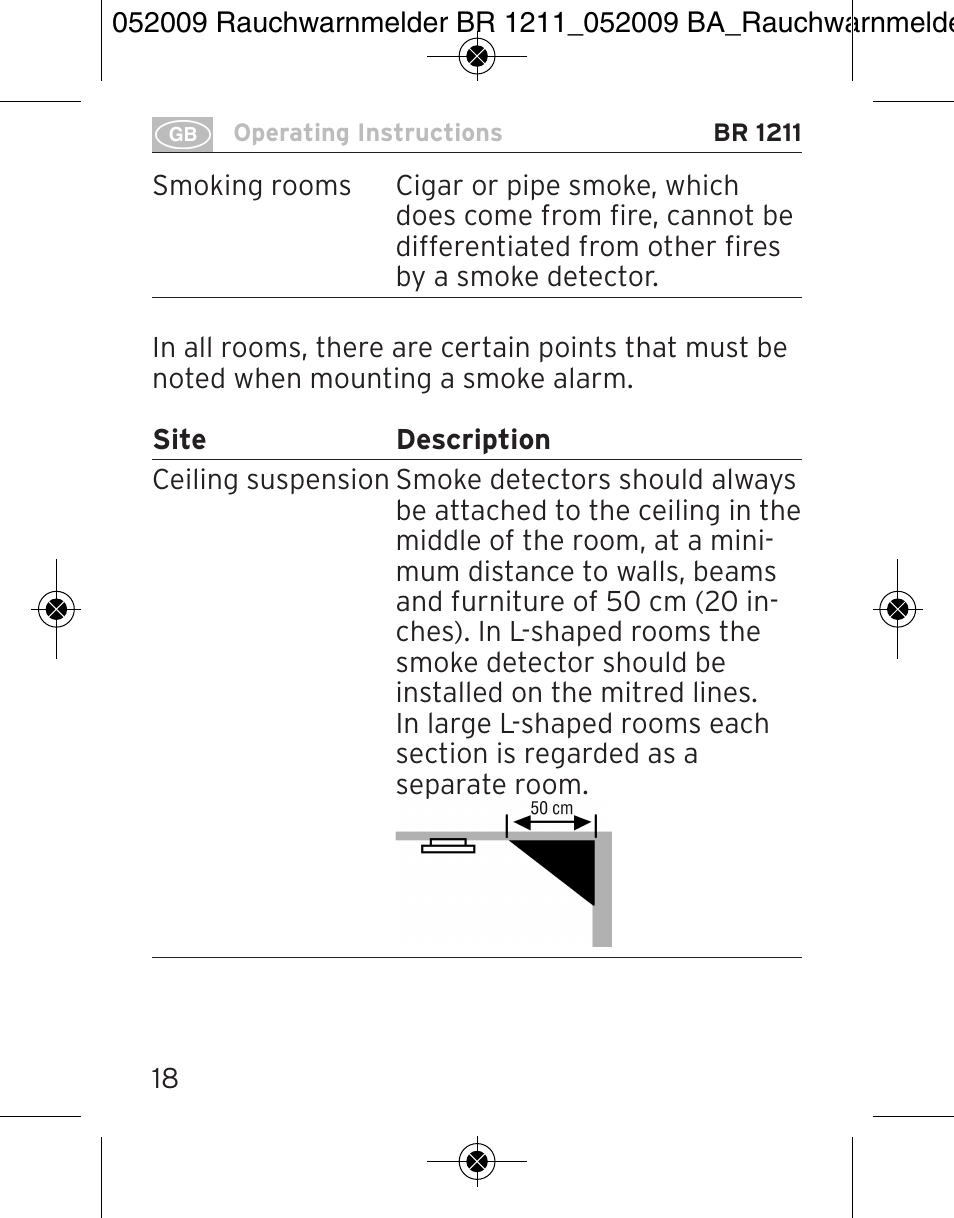 Brennenstuhl Smoke Alarm BR 1211 interlink User Manual | Page 18 / 68