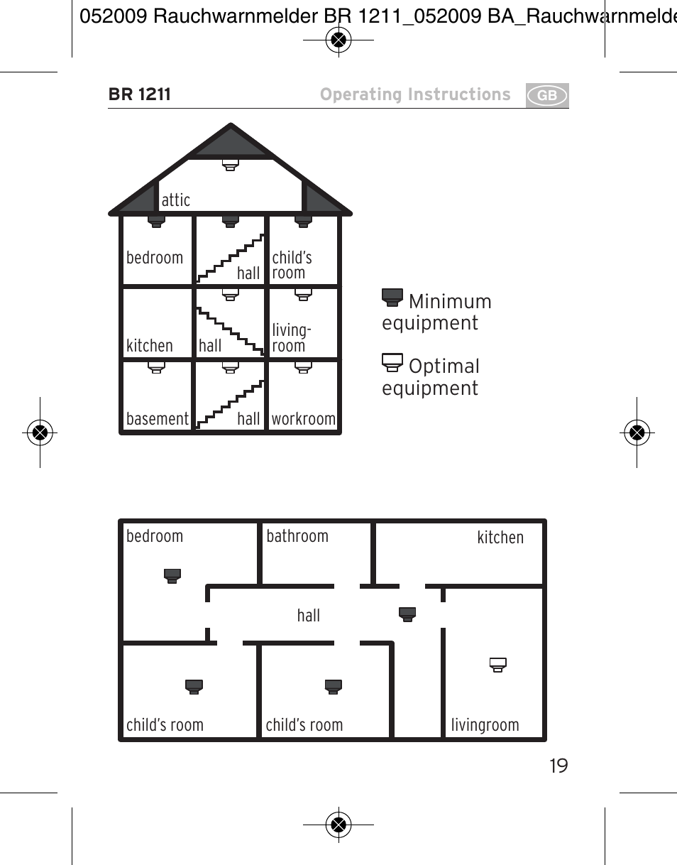 Brennenstuhl Smoke Alarm BR 1211 interlink User Manual | Page 19 / 68