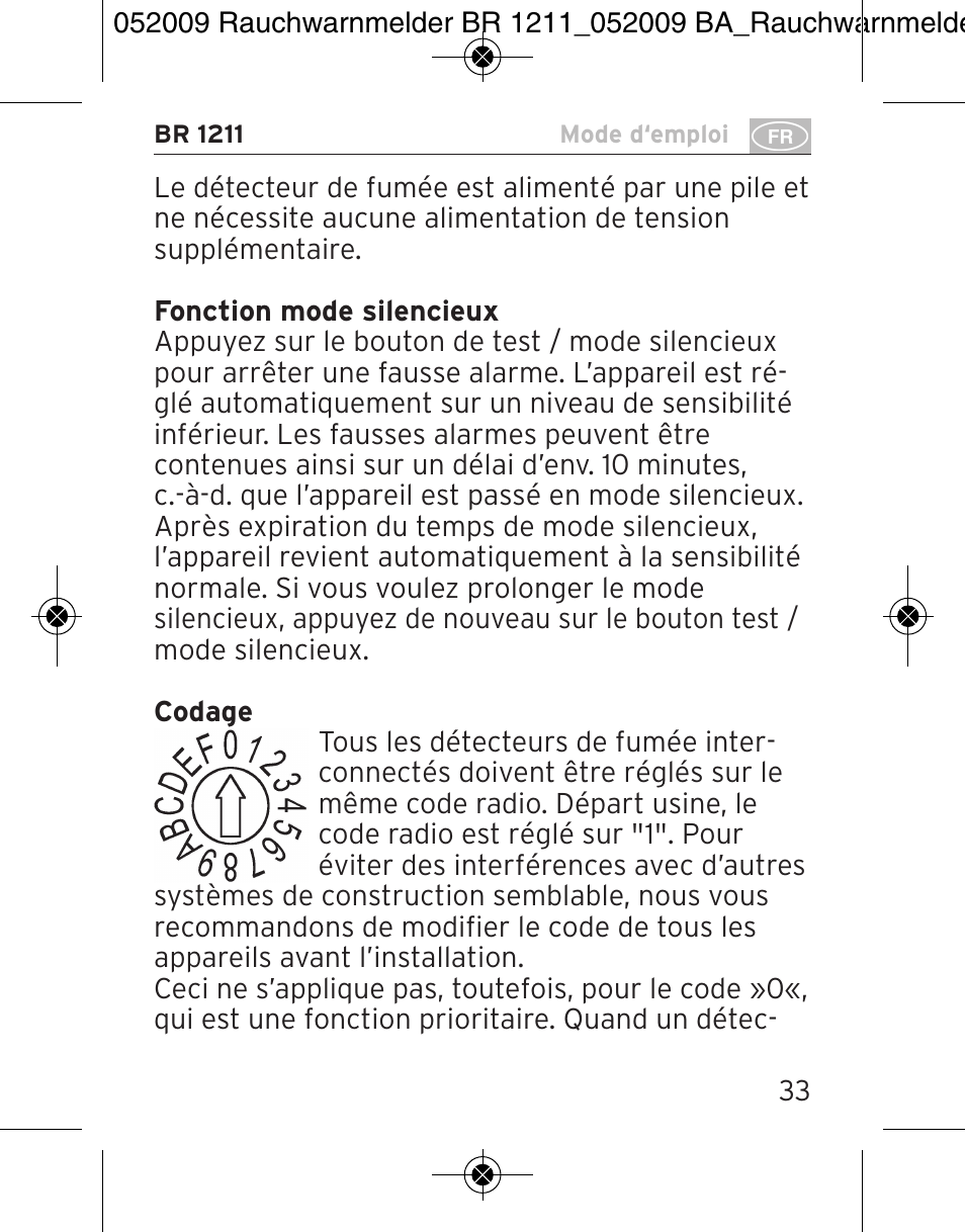 Brennenstuhl Smoke Alarm BR 1211 interlink User Manual | Page 33 / 68