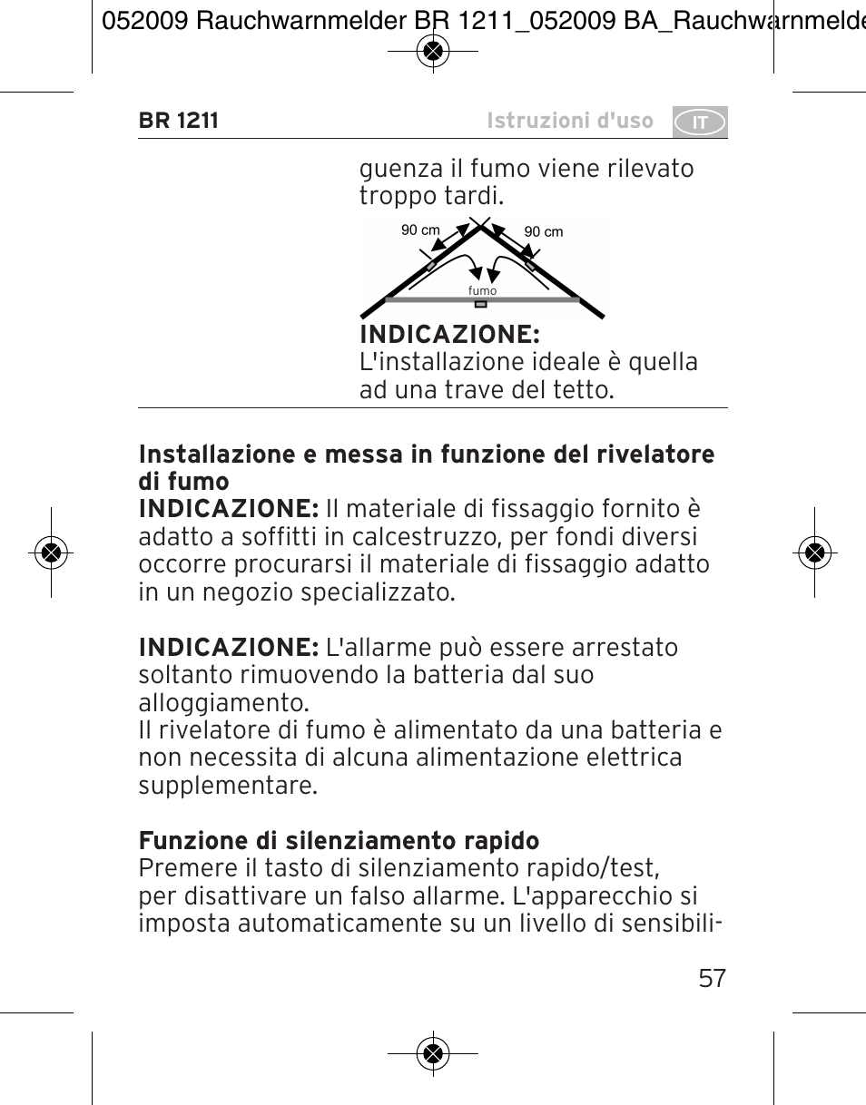 Brennenstuhl Smoke Alarm BR 1211 interlink User Manual | Page 57 / 68