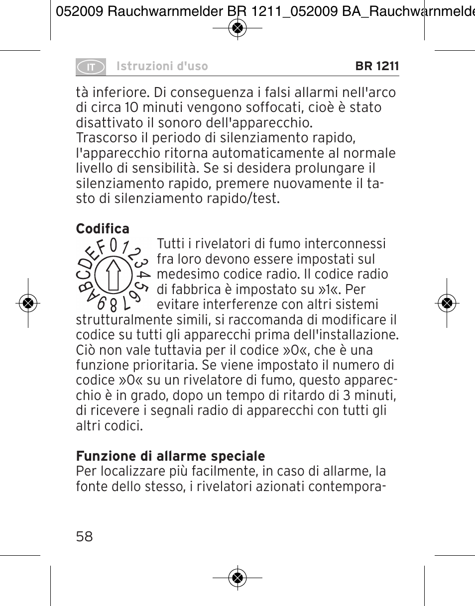 Brennenstuhl Smoke Alarm BR 1211 interlink User Manual | Page 58 / 68