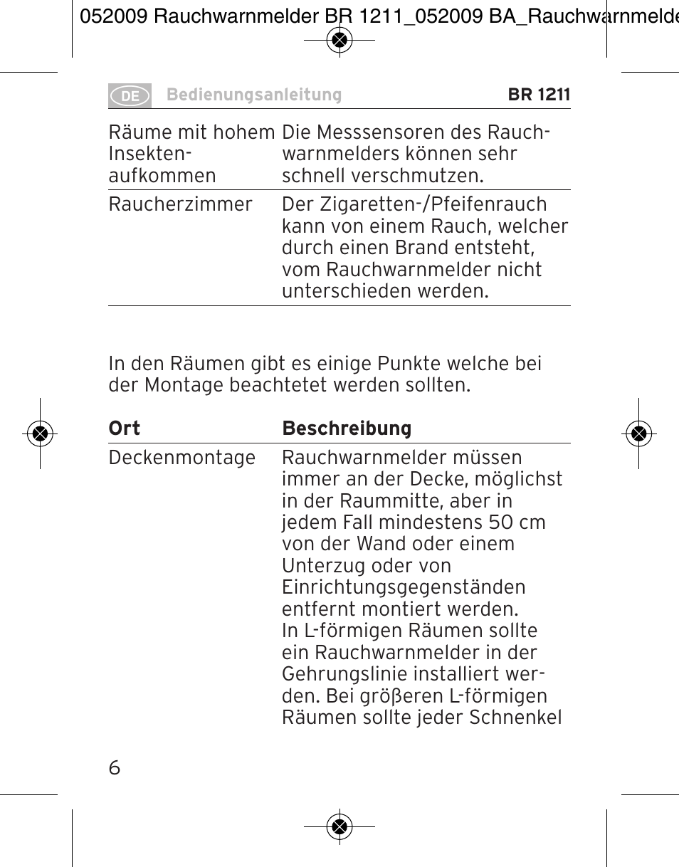 Brennenstuhl Smoke Alarm BR 1211 interlink User Manual | Page 6 / 68