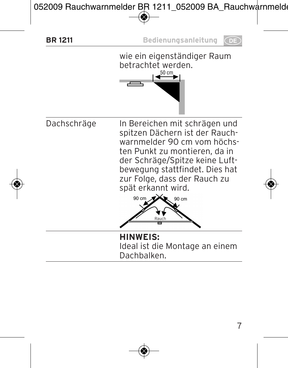 Brennenstuhl Smoke Alarm BR 1211 interlink User Manual | Page 7 / 68