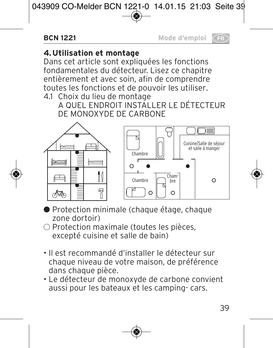 Brennenstuhl CO Detector BCN 1221 User Manual | Page 39 / 136