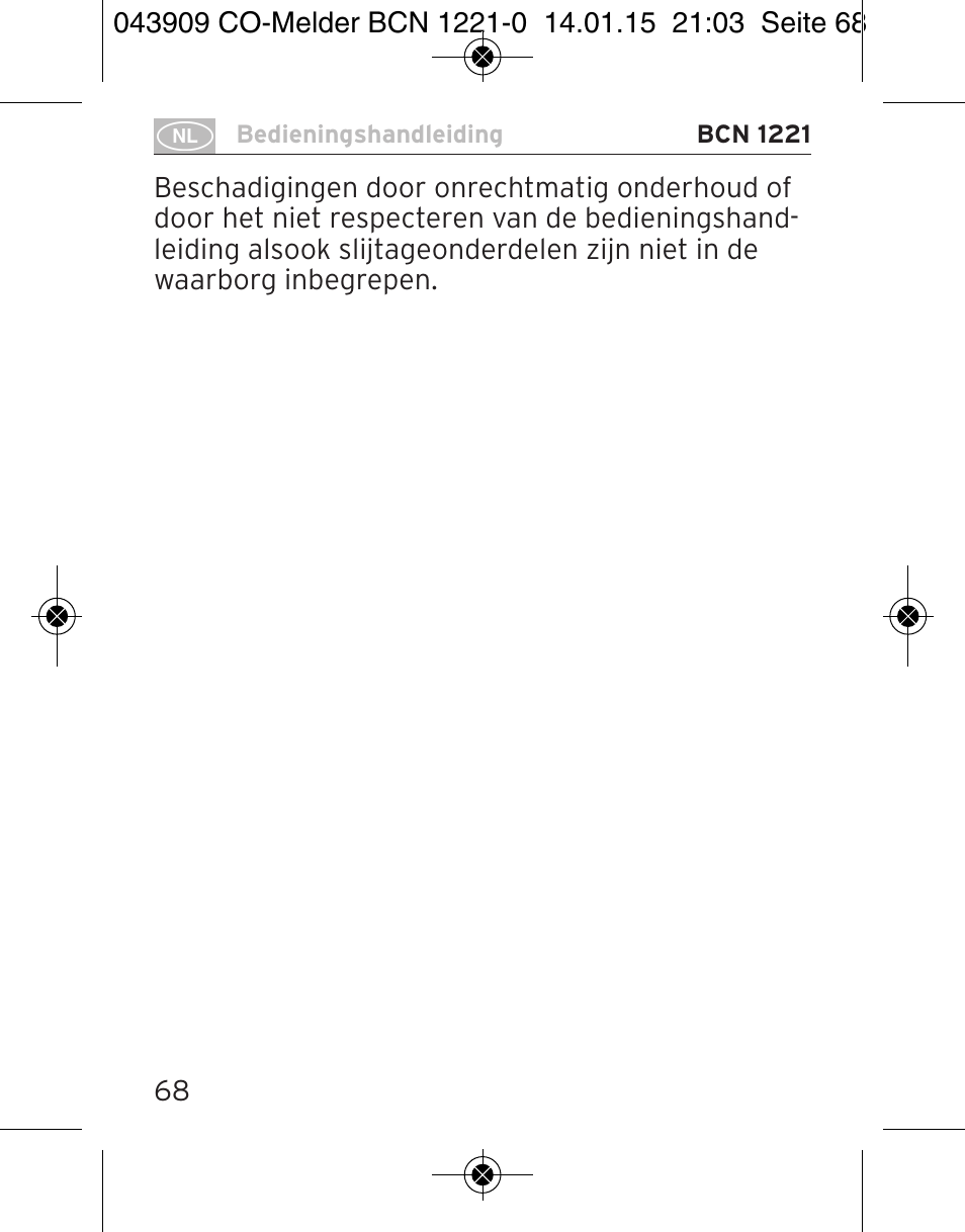 Brennenstuhl CO Detector BCN 1221 User Manual | Page 68 / 136