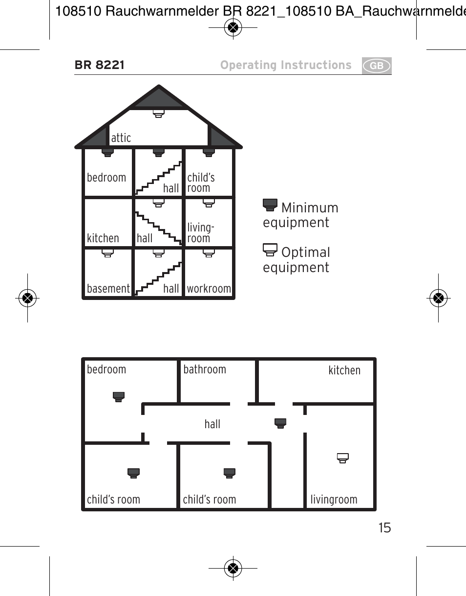 Brennenstuhl Smoke Alarm BR 8221 extra longlife User Manual | Page 15 / 56