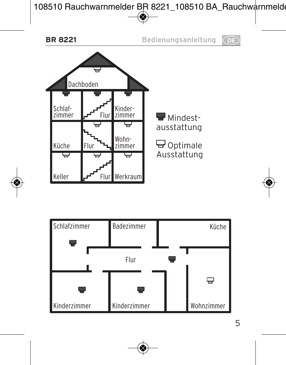 Brennenstuhl Smoke Alarm BR 8221 extra longlife User Manual | Page 5 / 56