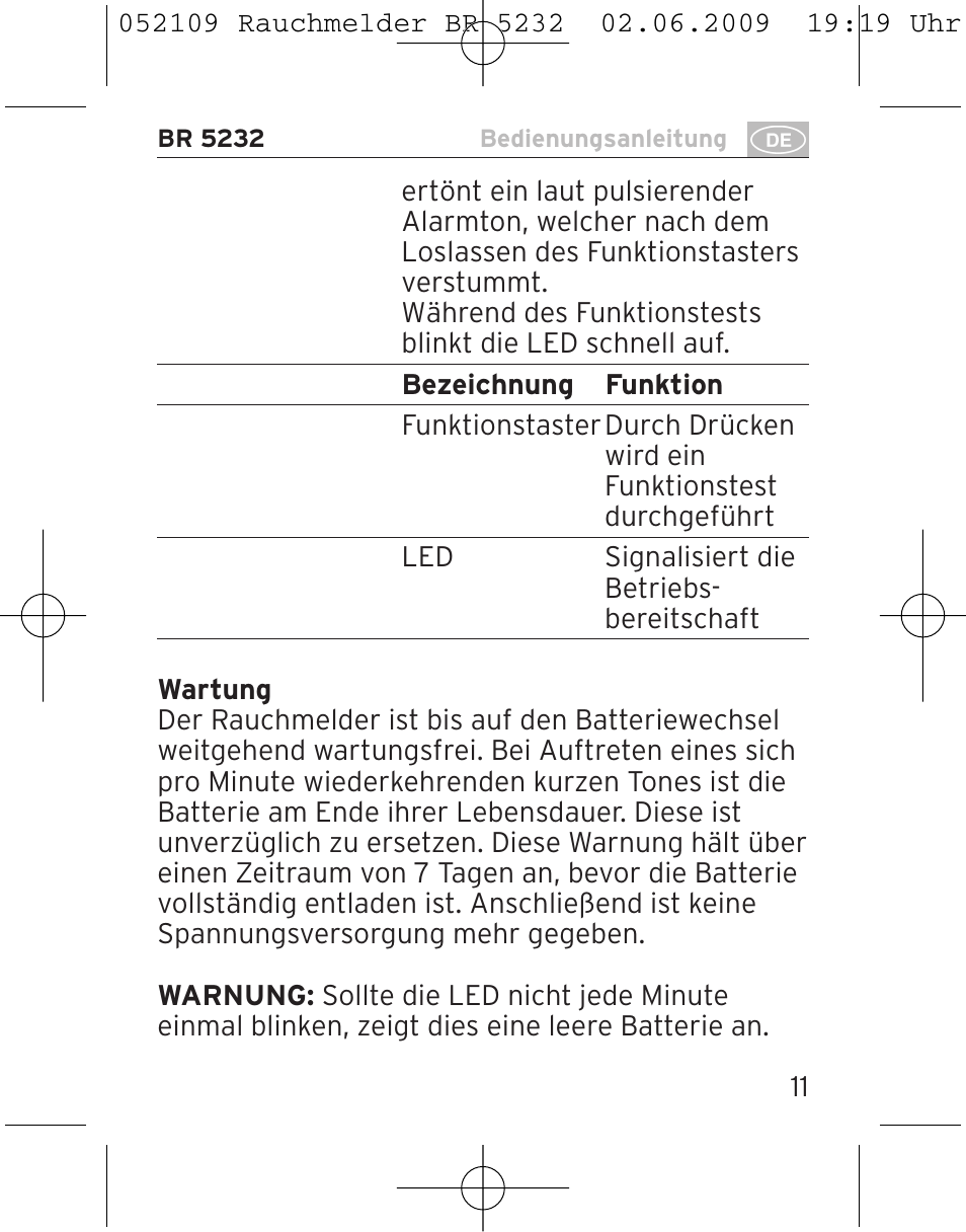 Brennenstuhl Smoke Alarm BR 5232 connect 230V User Manual | Page 11 / 104