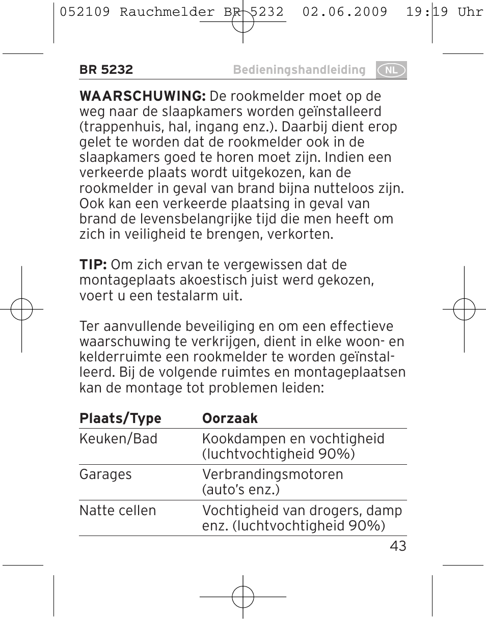 Brennenstuhl Smoke Alarm BR 5232 connect 230V User Manual | Page 43 / 104