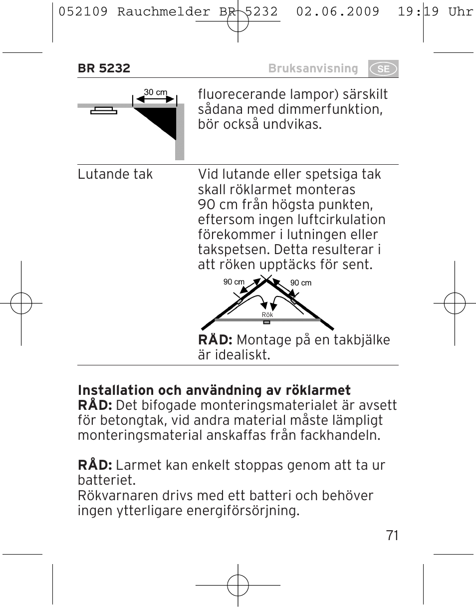 Brennenstuhl Smoke Alarm BR 5232 connect 230V User Manual | Page 71 / 104