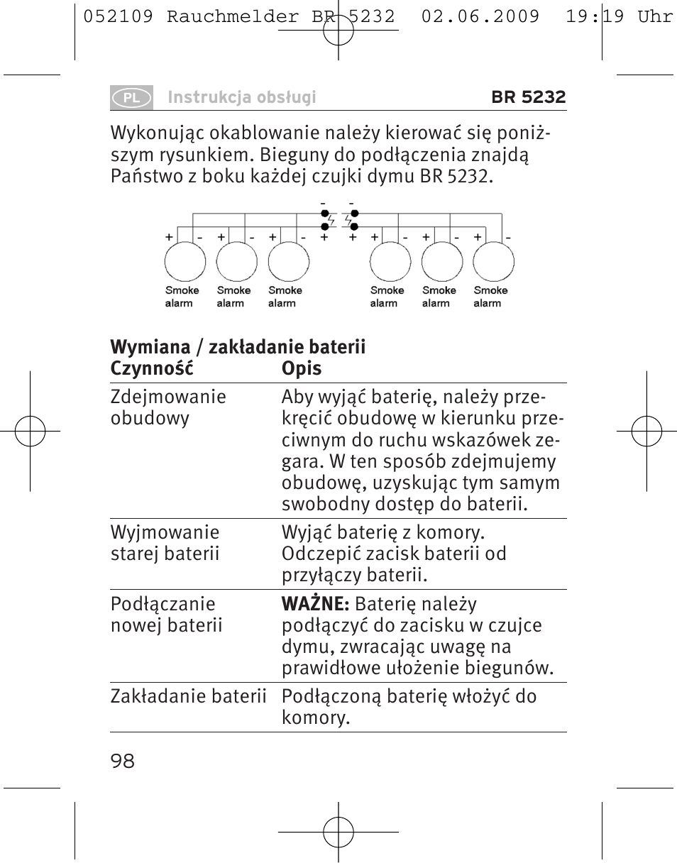 Brennenstuhl Smoke Alarm BR 5232 connect 230V User Manual | Page 98 / 104