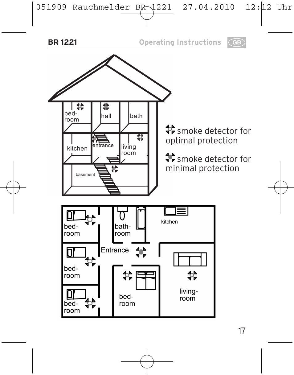 Brennenstuhl Smoke Alarm BR 1221 longlife User Manual | Page 17 / 100