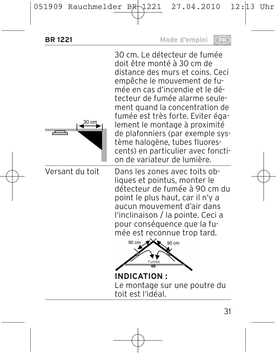 Brennenstuhl Smoke Alarm BR 1221 longlife User Manual | Page 31 / 100
