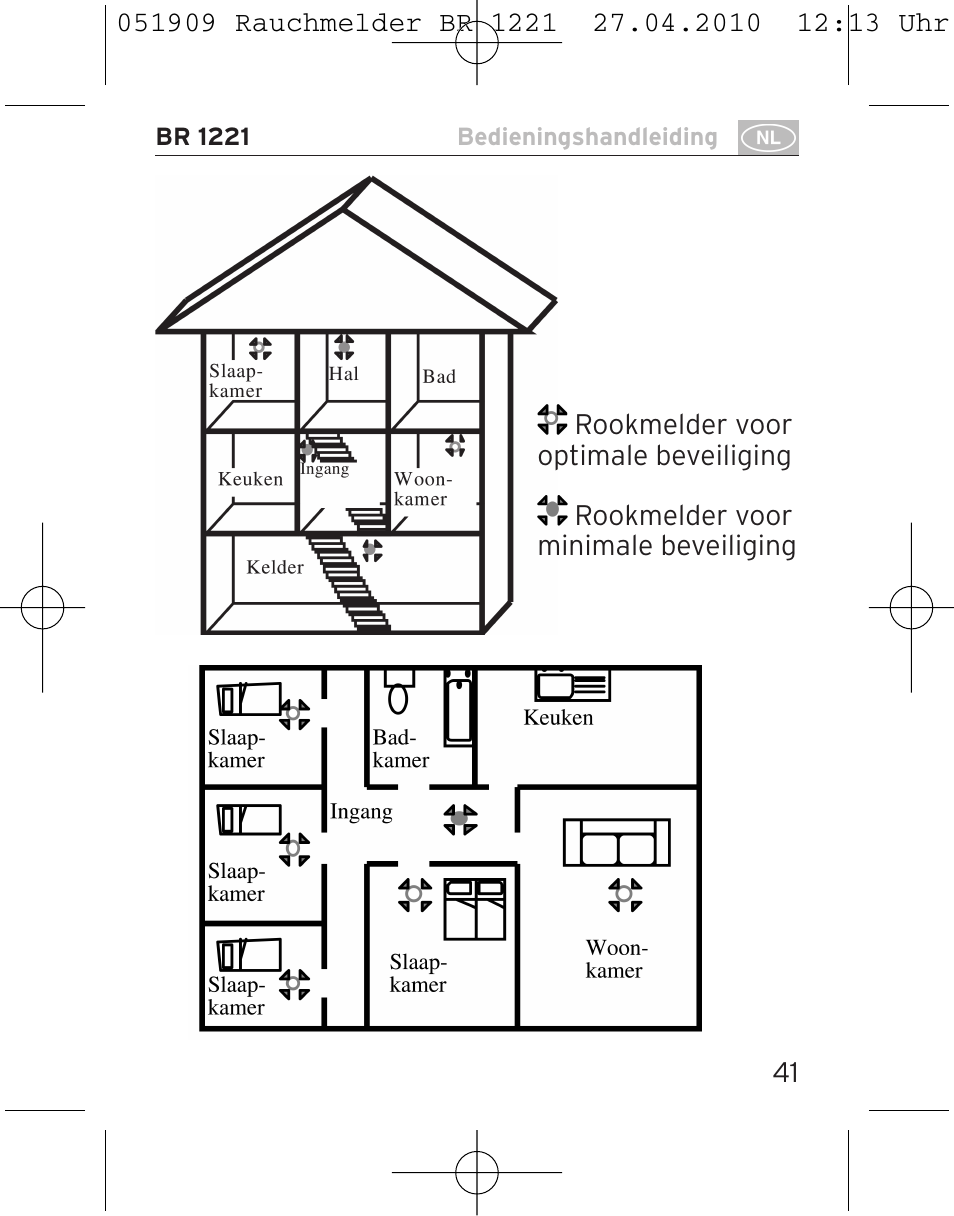 Brennenstuhl Smoke Alarm BR 1221 longlife User Manual | Page 41 / 100