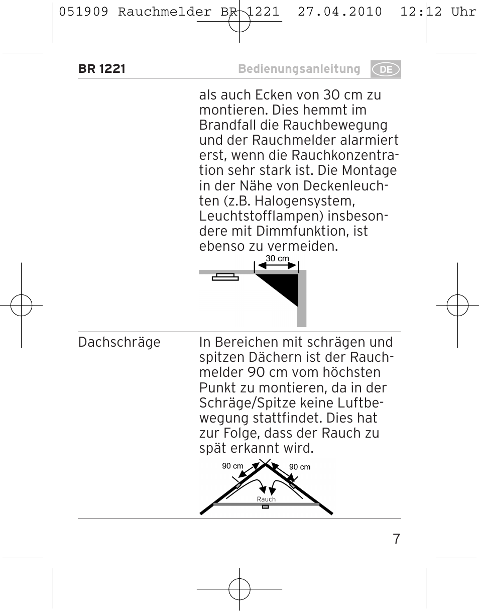 Brennenstuhl Smoke Alarm BR 1221 longlife User Manual | Page 7 / 100