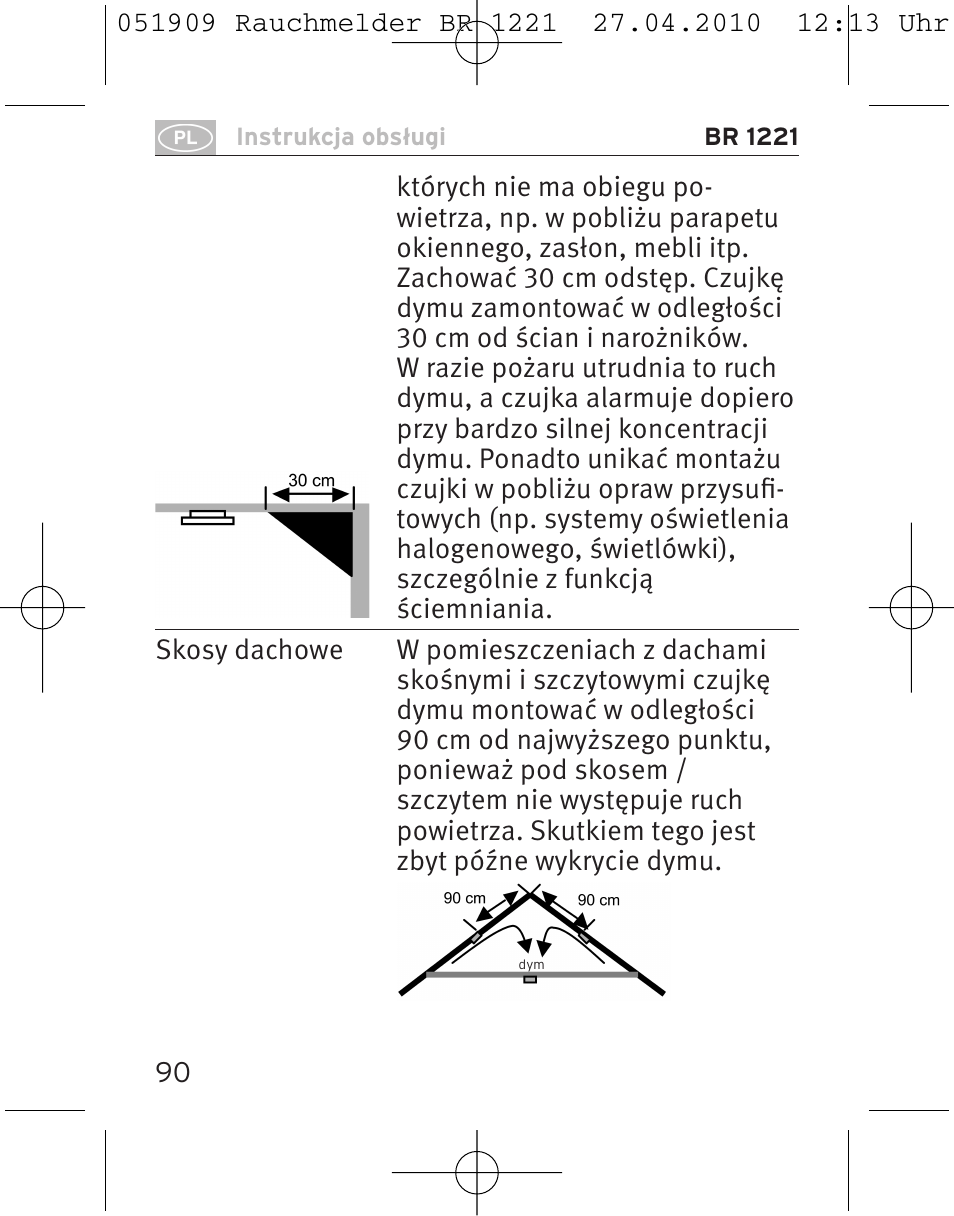 Brennenstuhl Smoke Alarm BR 1221 longlife User Manual | Page 90 / 100