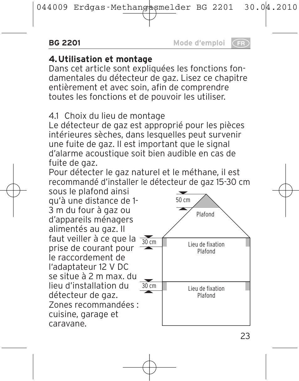 Brennenstuhl Gas Detector BG 2201 User Manual | Page 23 / 76