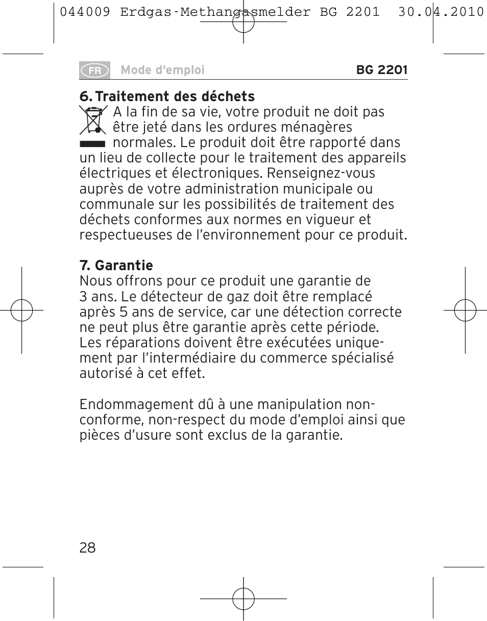 Brennenstuhl Gas Detector BG 2201 User Manual | Page 28 / 76