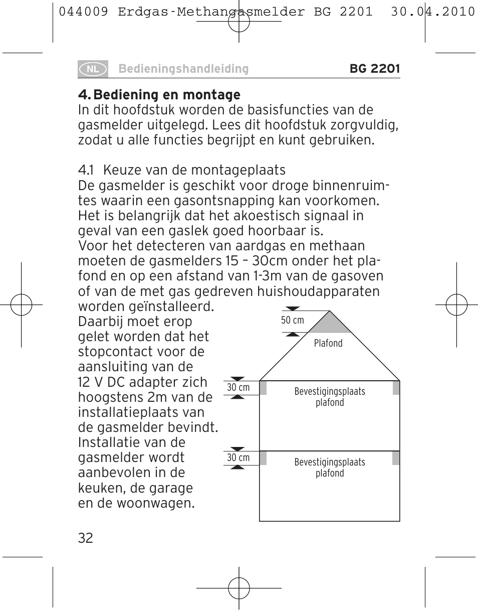 Brennenstuhl Gas Detector BG 2201 User Manual | Page 32 / 76