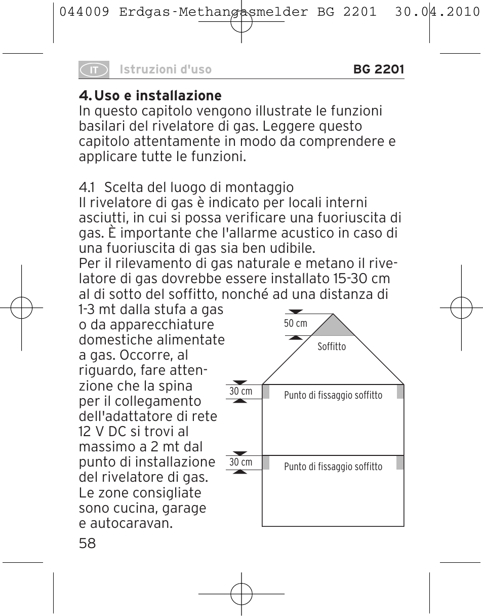 Brennenstuhl Gas Detector BG 2201 User Manual | Page 58 / 76
