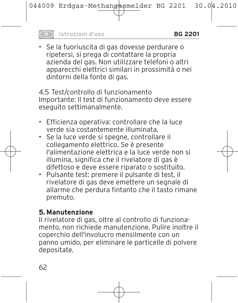 Brennenstuhl Gas Detector BG 2201 User Manual | Page 62 / 76